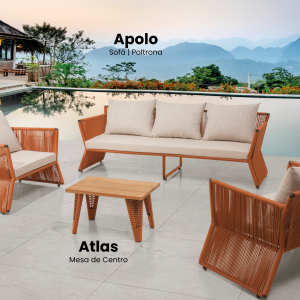 Conjunto Sofá Área Externa Apolo
