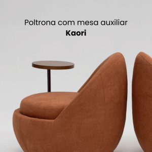Poltrona com mesa auxiliar Kaori